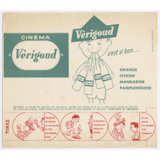 Buvard publicitaire. Cinéma Vérigoud.