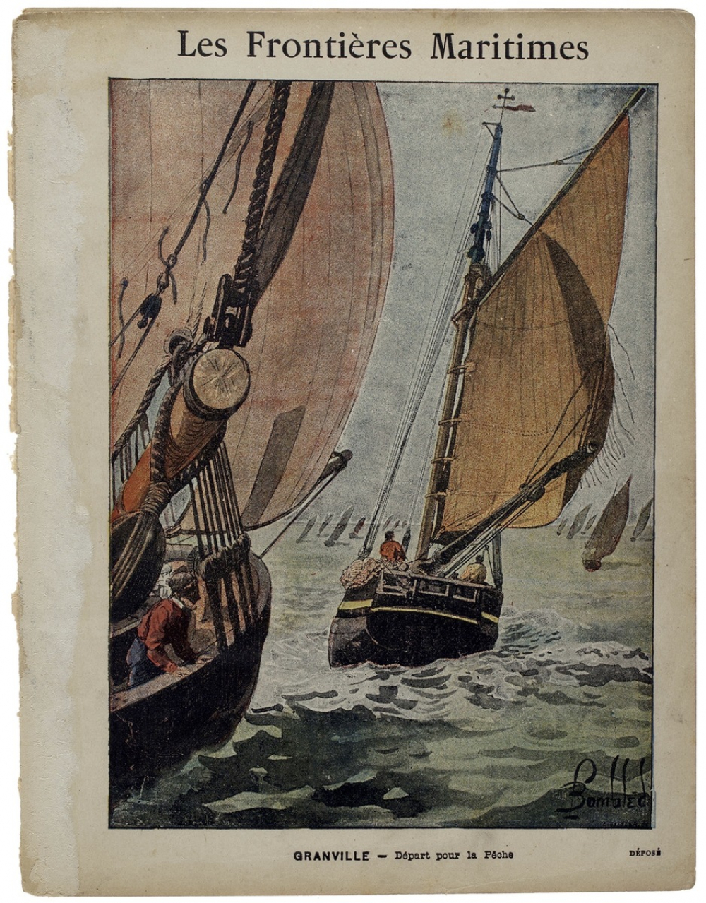 Granville. Départ pour la Pêche - Les frontières maritimes. 