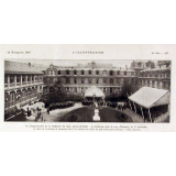 Le Cinquantenaire de la fondation du lycée Janson-de-Sailly : la cérémonie dans la cour d'honneur, le 17 novembre.
