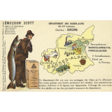 Émulsion Scott - Débilité générale, croissance, dentition, bronchite, rachitisme - Département des Basses-Alpes - 88.347 habitants - Chef-lieu : Digne - Sous-préfectures : Barcelonnette, Forcalquier.