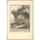 Fable de La Fontaine. Le Renard qui a la queue coupée. Fable LXXXVII.