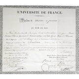 Diplôme de Maître de pension. 