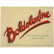 Buvard publicitaire. Boldolaxine.