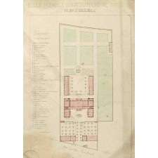 Ecole Normale d'Instituteurs de Toulouse. Plan d'ensemble.
