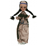 Marionnette à gaine. Indiens et enfant. 