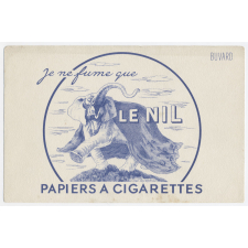 Buvard publicitaire. Papiers à cigarettes Le Nil.