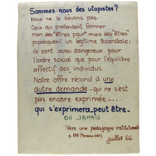 Sommes-nous des utopistes ?