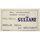 Buvard publicitaire. Poliseul Sultane.