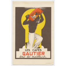 Buvard publicitaire. Cafés Gautier.