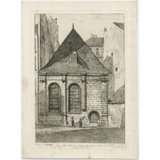Ecole St Thomas, située en face la rue de Cluny, elle servait de salle d'étude.