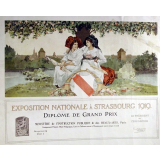 Exposition Nationale à Strasbourg 1919. Diplôme de Grand Prix.