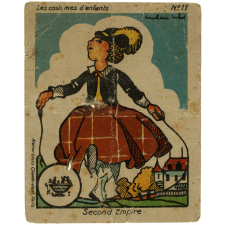 Carte réclame. La Phosphatine Falières. Les costumes d'enfants : Second Empire.