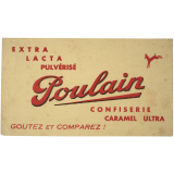 Buvard publicitaire. Poulain. Confiserie - Caramel Ultra. 