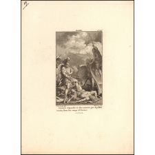 Iliade. Patrocle dépouillé de son armure par Apollon tombe sous les coups d'Hector. Ch.t XVIe.