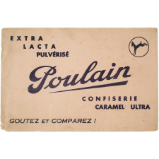 Buvard publicitaire. Poulain. Confiserie - Caramel Ultra.