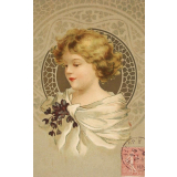 Portrait de fillette. 