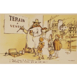 Terain à vendre - Faut deux R à terrain. - Attendez au moins que ça soit sec !
