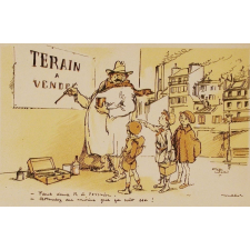 Terain à vendre - Faut deux R à terrain. - Attendez au moins que ça soit sec !