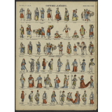 Costumes algériens et italiens.