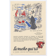 Buvard publicitaire. La vache qui rit. Francis Garnier. 