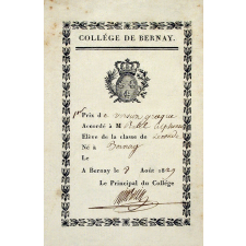 Ex-praemio . Collège de Bernay.