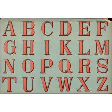 Alphabet calligraphié.