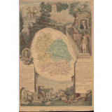 Atlas national illustré. Dépt de la Lozère. 