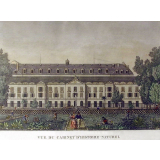 Vue du Cabinet d'Histoire Naturel. Coté du Jardin du Roi.