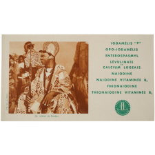 Buvard publicitaire. Laboratoires J. Logeais. Un roitelet au Soudan.