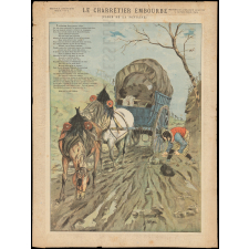 Le Charretier embourbé. (Fable de La Fontaine).