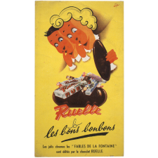 Buvard publicitaire. Ruelle, les bons bonbons.