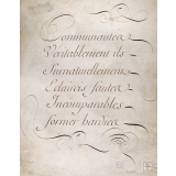 Modèle d'écriture. 