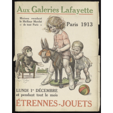 Aux Galeries Lafayette, Paris 1913. Étrennes, jouets.
