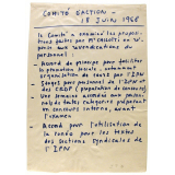 Comité d'Action de l'I.P.N. - 18 juin 1968.