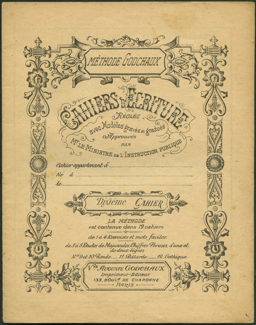 Cahier d'écriture/ 10è cahier. 