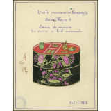 Cochinchine/Dessin de mémoire : un service à bétel Annamite.