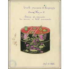Cochinchine/Dessin de mémoire : un service à bétel Annamite.