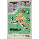Buvard publicitaire. Idéalo pour imperméabiliser soi-même tous tissus. 