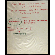 Commission d'étude de la co-gestion.