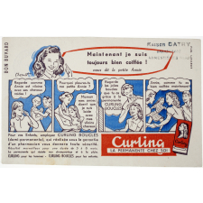 Buvard publicitaire. Curling - La petite Annie. 