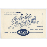 Buvard publicitaire. Un enfant chaussé par André est toujours bien chaussé.