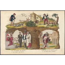 Illustration pour le Fablier en estampes.