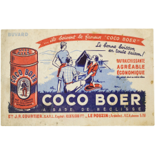Buvard publicitaire. Coco Boer à base de réglisse.