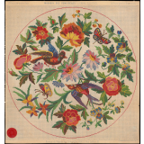 Modèle de broderie pour coussin ou napperon.