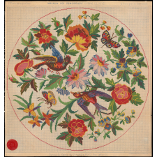 Modèle de broderie pour coussin ou napperon.