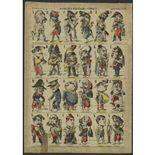 Alphabet militaire comique.
