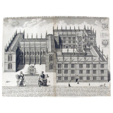 Bibliotheca publica bodleiana et scholae sive auditoria artium liberalium, ut ad austrum spectantur.