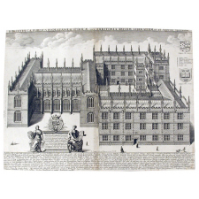 Bibliotheca publica bodleiana et scholae sive auditoria artium liberalium, ut ad austrum spectantur.