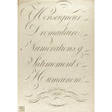 Modèle d'écriture. 
