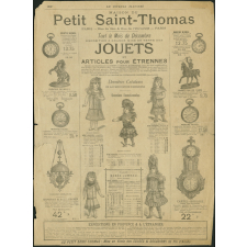 Jouets et articles pour étrennes.